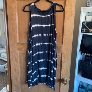 Tie dye trapeze dress